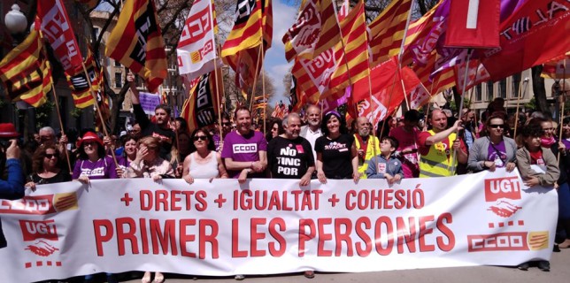 Recull d’imatges: Manifestació 1 de Maig #Tarragona #1M